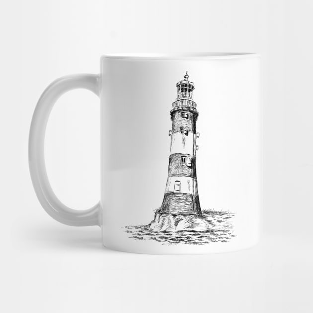 Lighthouse Illustration by rachelsfinelines